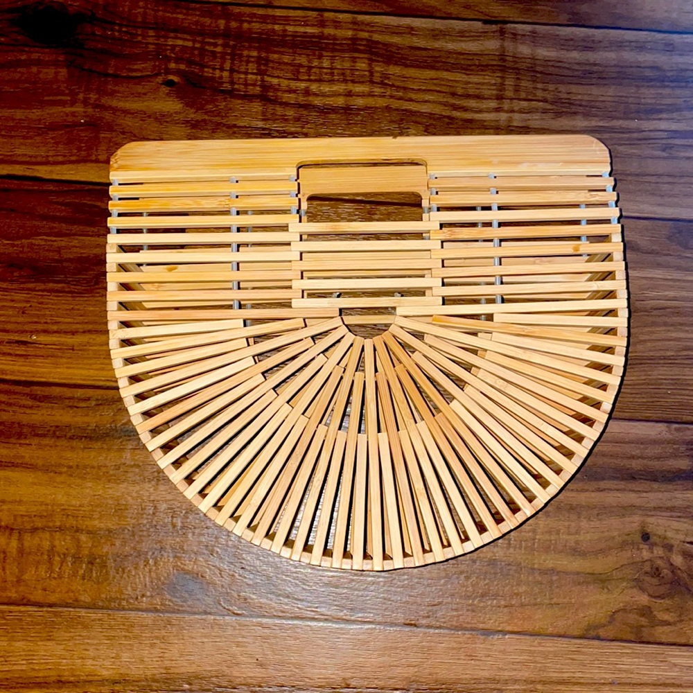 Womens Bamboo Handbag Handmade Large Tote Bag